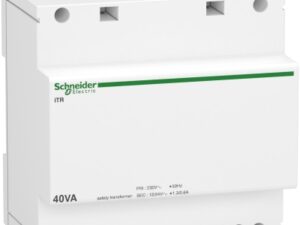 Schneider modulaire veiligheidstransfomator iTR-230 V 50..60 Hz-output 12..24 V-40 VA Transformatoren
