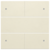 Niko original cream afwerkingsset voor 4-voudige potentiaalvrije drukknop 24 V met leds Niko drukknop 4 voudig 24 Volt met LED