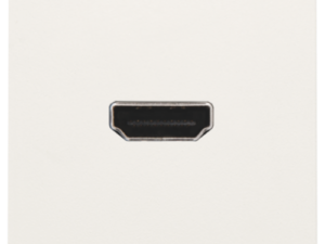 Niko original white Contactdoos met HDMI-naar-HDMI-aansluiting Niko Audio & Hdmi sokkels