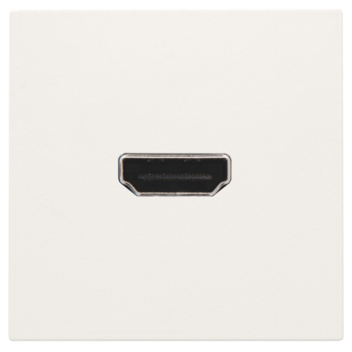 Niko original white Contactdoos met HDMI-naar-HDMI-aansluiting Niko Audio & Hdmi sokkels