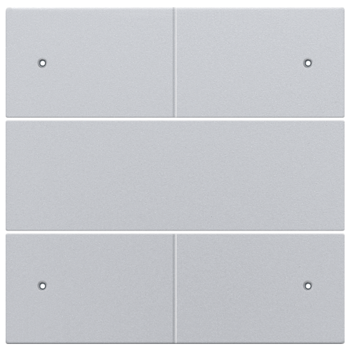 Niko intense sterling afwerkingsset voor 4-voudige potentiaalvrije drukknop 24 V met leds Niko drukknop 4 voudig 24 Volt met LED