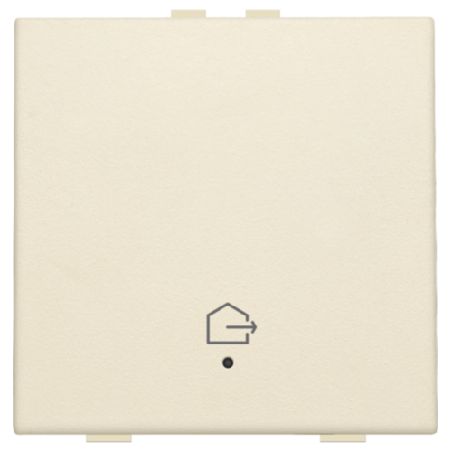Niko original cream Enkelvoudige drukknop met led voor Home Control woning verlaten – Niko home control enkelvoudige drukknop "woning verlaten"
