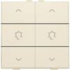 Niko original cream Home Control 2-voudige bediening dimmer met 6-voudige toets Niko home control tweevoudige dimbediening