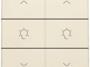 Niko original cream Home Control 2-voudige bediening dimmer met 6-voudige toets Niko home control tweevoudige dimbediening