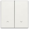 Niko original white Toets dubbel voor elektronische rolluikschakelaar Niko Original White (Wit)