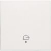 Niko original white Toets met lens voor geconnecteerde schakelaar woning verlaten Niko home control enkelvoudige drukknop "woning verlaten"