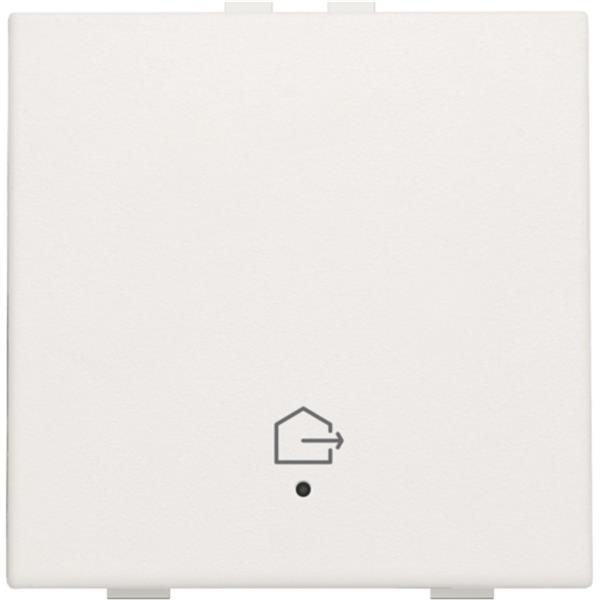 Niko original white Drukknop met led symbool ”woning verlaten” Niko home control enkelvoudige drukknop "woning verlaten"