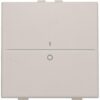 Niko Original light grey Toets enkelvoudig I-0 voor drukknop of RF-wandzender Niko Draadloze schakelaar met twee toetsen