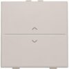 Niko Original light grey Toets enkelvoudig op & neer voor busdrukknop of RF-wandzender Niko Draadloze schakelaar met twee toetsen