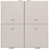Niko Original light grey Toets 2-voudig op & neer voor busdrukknop of RF-wandzender Niko draadloze schakelaar met vier toetsen