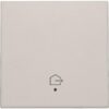 Niko Original light grey Toets met lens voor geconnecteerde schakelaar ”woning verlaten” Niko home control enkelvoudige drukknop "woning verlaten"