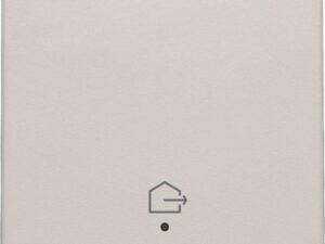 Niko Original light grey Toets met lens voor geconnecteerde schakelaar ”woning verlaten” Niko home control enkelvoudige drukknop "woning verlaten"