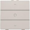 Niko Original light grey Home Control enkelvoudige bediening dimmer met 3-voudige toets