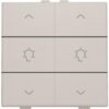 Niko Original light grey Home Control 2-voudige bediening dimmer met 6-voudige toets