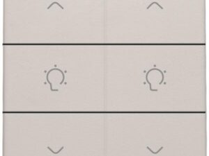 Niko Original light grey Home Control 2-voudige bediening dimmer met 6-voudige toets