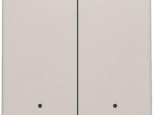 Niko Original light grey Home Control 2-voudige lichtbediening met led Niko home control tweevoudige drukknop met leds
