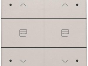 Niko Original light grey Home Control 2-voudige bediening motorsturing met 6-voudig toets+led lichtgrij