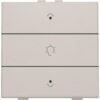 Niko Original light grey Home Control enkelvoudige bediening dimmer met 3-voudige toets+led Niko home control enkelvoudige dimbediening met Leds
