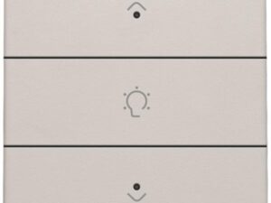 Niko Original light grey Home Control enkelvoudige bediening dimmer met 3-voudige toets+led Niko home control enkelvoudige dimbediening met Leds
