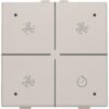 Niko Original light grey Home Control bediening ventilatie met led Niko home control ventilatiebediening met Leds