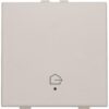Niko Original light grey Drukknop met led symbool ”woning verlaten” Niko home control enkelvoudige drukknop "woning verlaten"