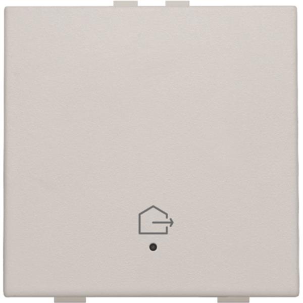 Niko Original light grey Drukknop met led symbool ”woning verlaten” Niko home control enkelvoudige drukknop "woning verlaten"