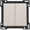 Niko Original light grey Toets met lens 2-voudig voor drukknop Niko Original Light Grey