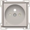 Niko Original light grey Centraalplaat voor wandcontactdoos met spanningsaanduiding Niko Original Light Grey