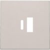 Niko Original light grey Centraalplaat voor smart USB-A en USB-C-lader Niko Original Light Grey