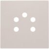 Niko Original light grey Centraalplaat voor telefooncontactdoos 5-polig Niko Original Light Grey