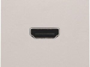 Niko Original light grey Afwerkingsset met HDMI-naar-HDMI-aansluiting Niko Audio & Hdmi sokkels