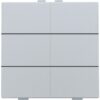 Niko intense sterling Home Control 6-voudige lichtbediening Niko home control zesvoudige drukknop
