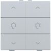 Niko intense sterling Home Control 2-voudige bediening dimmer met 6-voudige toets
