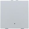 Niko Enkelvoudige drukknop met led en comfortsensoren voor Niko Home Control sterling coated