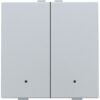 Niko intense sterling Home Control 2-voudige lichtbediening met led