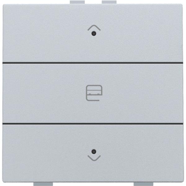 Niko intense sterling Home Control Zesvoudige drukknop met leds en comfortsensoren