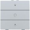 Niko intense sterling Home Control enkelvoudige bediening dimmer met 3-voudige toets+led Niko home control enkelvoudige dimbediening met Leds