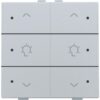 Niko intense sterling Home Control 2-voudige bediening dimmer met 6-voudige toets+led