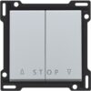 Niko intense sterling Toets voor rolluikdrukknop voor elektronische sturing Niko Intense Sterling