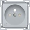 Niko intense sterling Centraalplaat voor wandcontactdoos met overspanningsbeveiliging Niko Intense Sterling