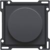 Niko Intense anthracite Toets op/neer voor impulsgever met draaibediening 25A Niko Intense Antracite
