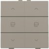 Niko intense brons Home Control 2-voudige bediening motorsturing met 6-voudige toets