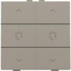Niko Intense Brons Coated Home Control 2-voudige bediening dimmer met 6-voudige toets 123-51046 RAL 080 50 05