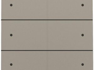 Niko Zesvoudige drukknop met leds en comfortsensoren voor Niko Home Control bronze coated