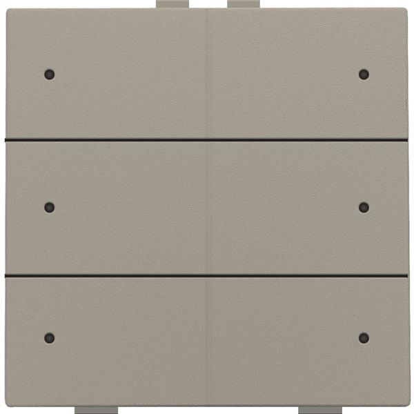 Niko Zesvoudige drukknop met leds en comfortsensoren voor Niko Home Control bronze coated