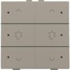 Niko intense brons Home Control 2-voudige bediening dimmer met 6-voudige toets+led