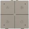 Niko Intense Brons Coated Home Control bediening ventilatie met led 123-52054 RAL 080 50 05
