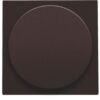 Niko intense dark brown Centraalplaat voor universele draaiknopdimmer Niko draaiknopdimmer voor ledlampen 4 – 200 Watt 2-draden