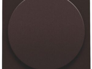 Niko intense dark brown Centraalplaat voor universele draaiknopdimmer Niko draaiknopdimmer voor ledlampen 4 – 200 Watt 2-draden