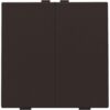 Niko intense dark brown Home Control 2-voudige lichtbediening